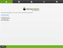 Tablet Screenshot of musicamix.cl